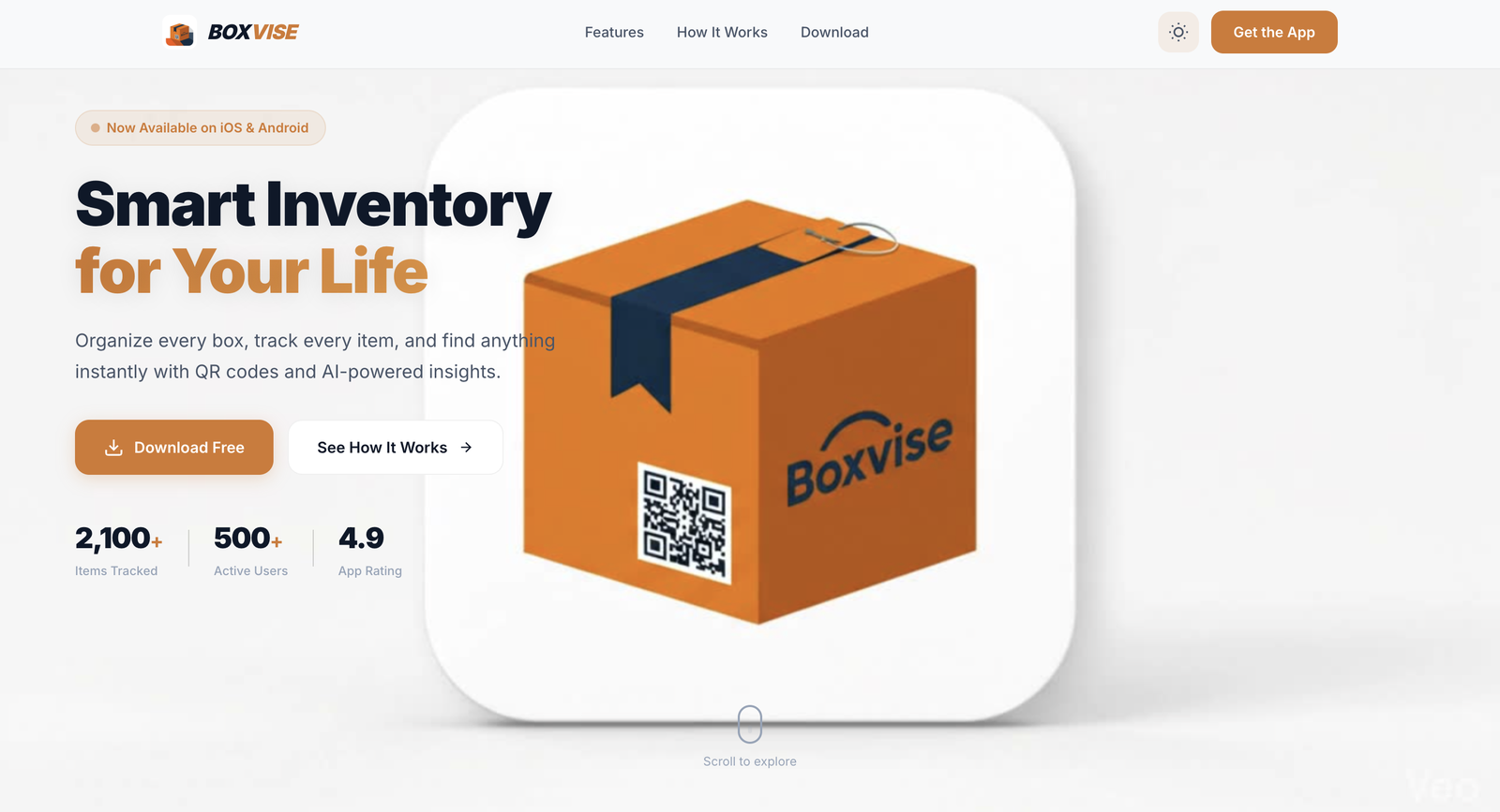 BoxVise home inventory app
