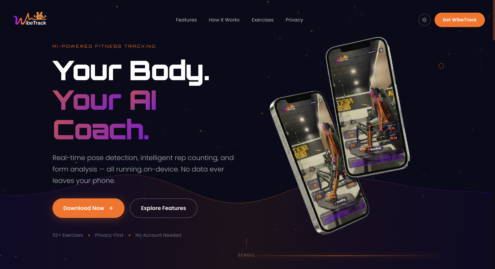 WibeTrack AI pose-detection app